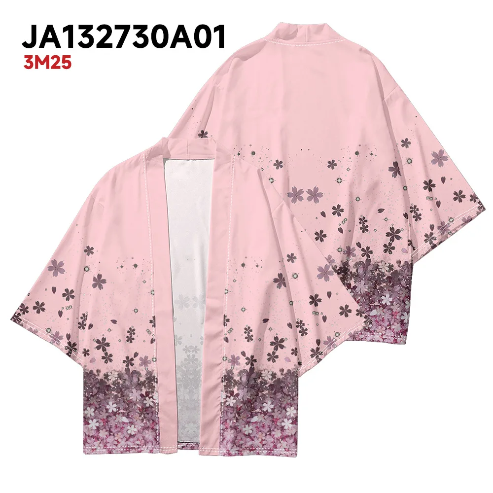 

Casual Cardigan Yukata Japanese Style Floral Print Kimono Summer Beach Men Women Traditional Haori Gift