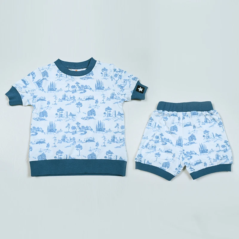 Toile Tranquility Pajamas – Boy Short Pajamas