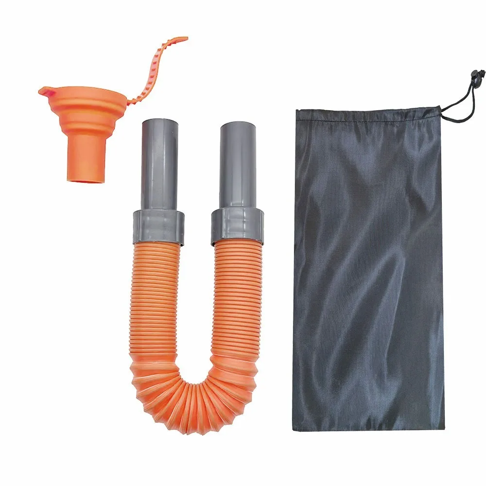 

Expandable Outdoor Drinking Water Pipe Anti-splash with Carry Bag Water Fill Hose Silicone Telescopic