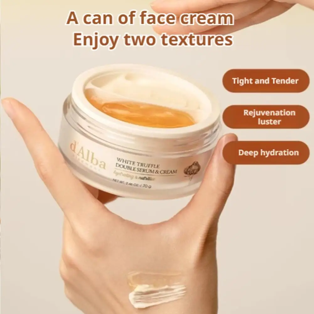 Dual Effect Cream Moisturizing Brightening Hydrating Anti Aging 2in1 Multi Purpose Firming Cream For Glowing Skin White Skin