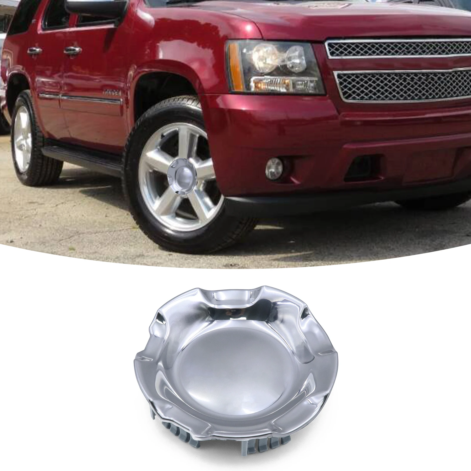 1PC Custom 180mm 7.125 Inch For 07-13 Silverado Tahoe Avalanch Suburban Car Truck Polished Wheel Hub Center cap 9595152 9597686