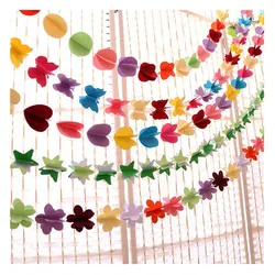 150mm 3D Paper Circle Garlands Home Decoration Paper Banner Decor Wedding Birthday Party Kid Room Child Room DIY Hanging
