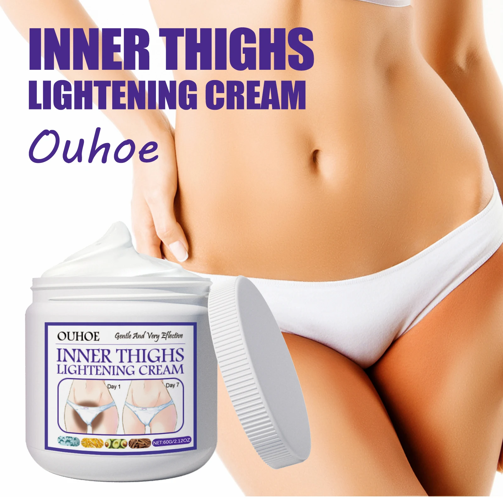 

Отбеливающий крем для тела Ouhoe, уменьшает тусклость, увлажнение, повышает эластичность кожи, улучшает шероховатость, отбеливающий крем для внутренних бедер