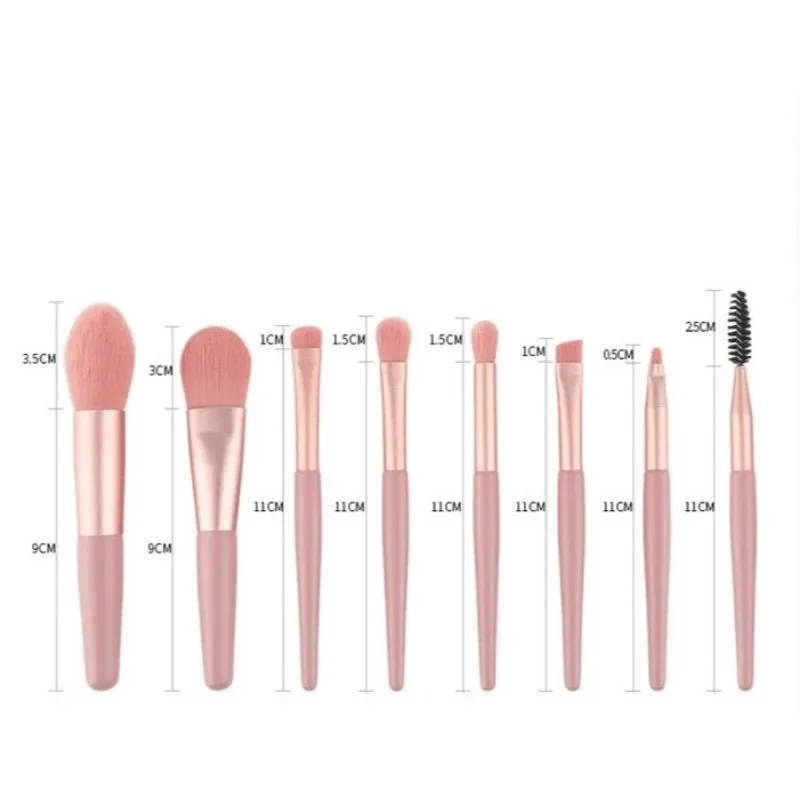 8PCS Tragbare Make-Up Pinsel Set Weiche Make-Up Concealer Pinsel Erröten Lose Pulver Lidschatten Foundation Pinsel Schönheit Werkzeuge
