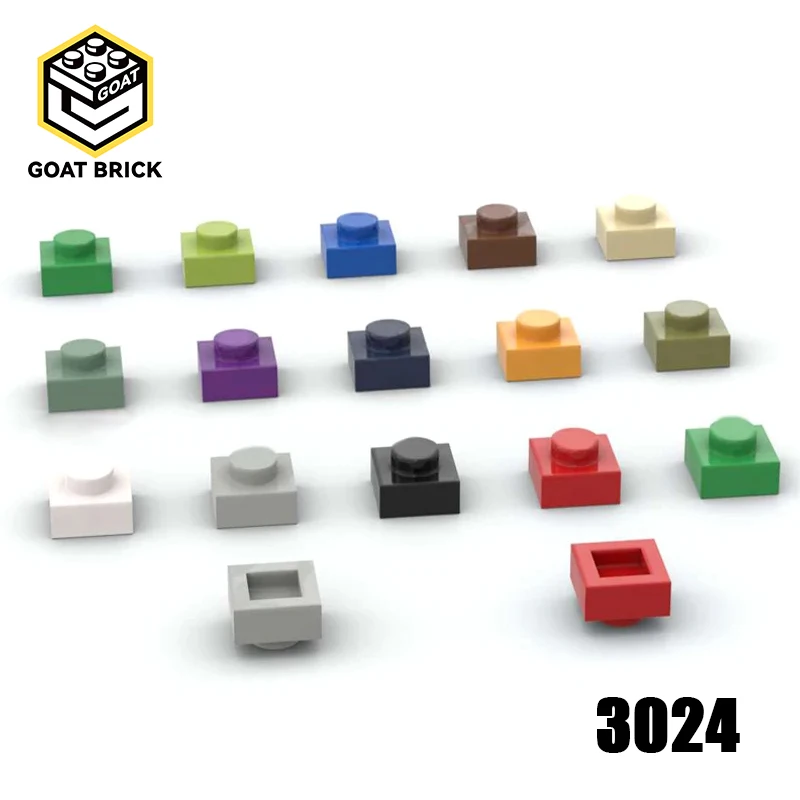 

10 шт. детали 3024 пластина 1x1 совместимые кирпичи DIY сборка строительных блоков