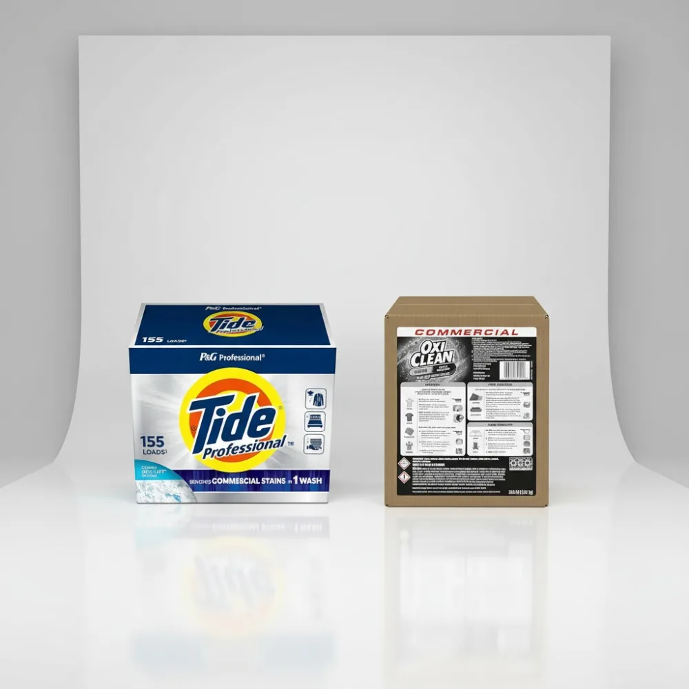

Professional Laundry Detergent & Oxygen Stain Remover Bundle - 155 Loads, Commercial Grade for Hospitality & Healthcare
