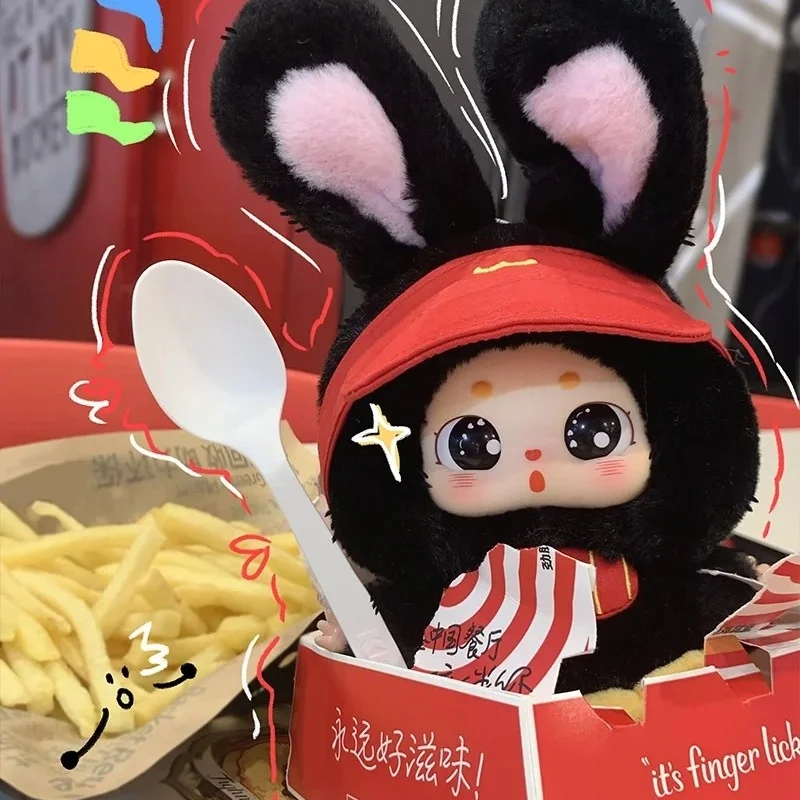 

Genuine Baby Three Little Chubby Bean What Should I Eat Today Series Blind Box Kawaii Vinyl Plush Doll Bag Pendant Girls Gift