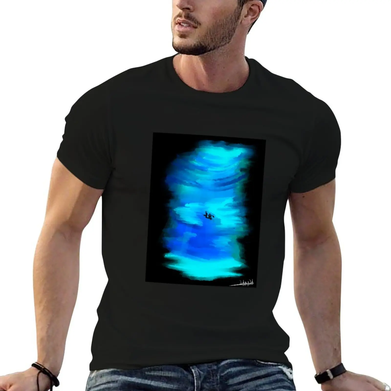 

Under the surface T-Shirt t shirt man luxury black cotton t-shirt plain for man package T-Shirt