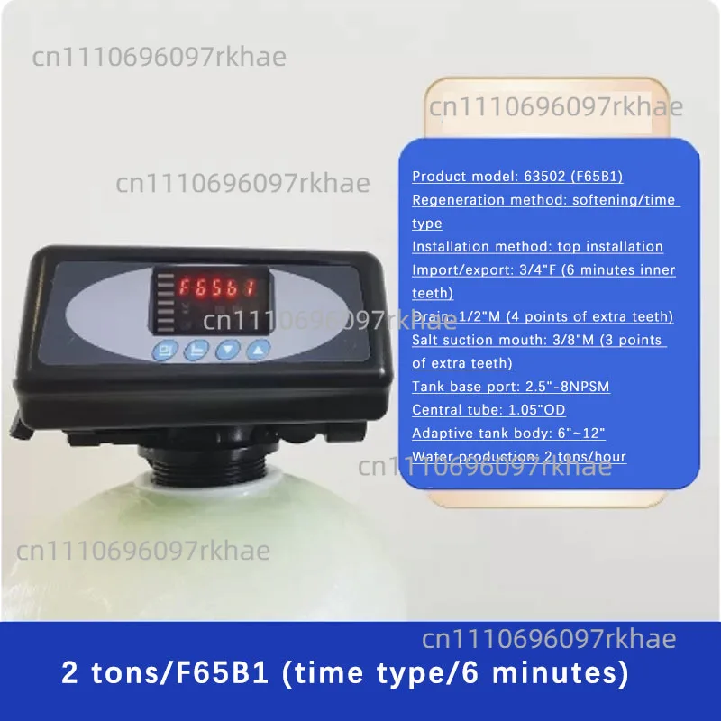 F65B1/F65B3 Automatic Control Filter Softening Valve Time Flow Type Multi-Channel Water Softening Treatment Head