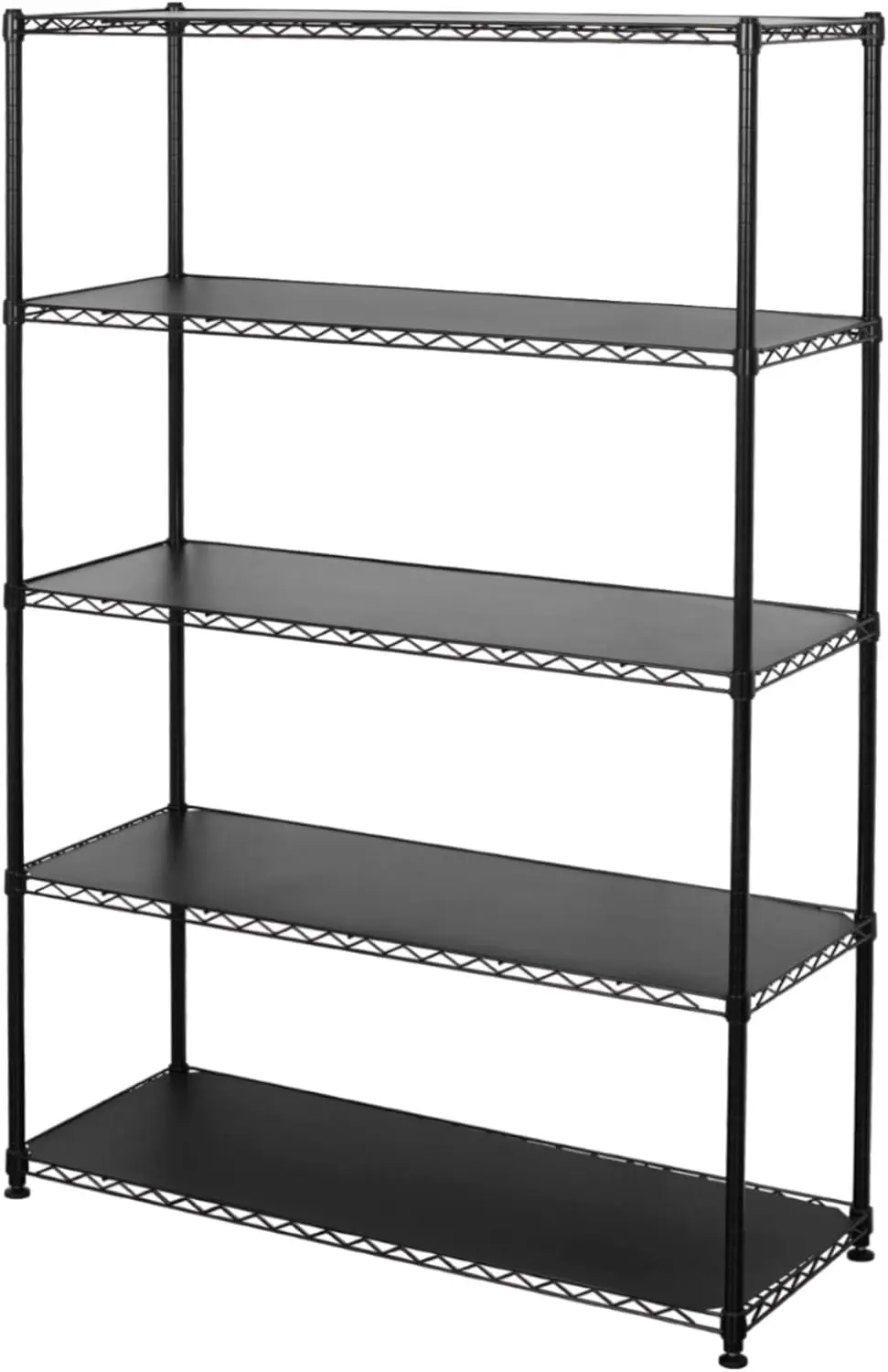 

SafeRacks - NSF Certified Storage Shelves, Zinc, Heavy Duty Steel Wire Unit with Adjustable Feet, Garage or Bakers Rack, Kitchen
