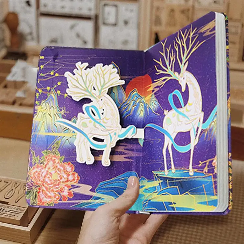 Girls Stationery Set Art Crafts Chinese Style Scrapbook Stationery Set Cute Art Supplies Diary Fun Craft Set For Teens & Kids