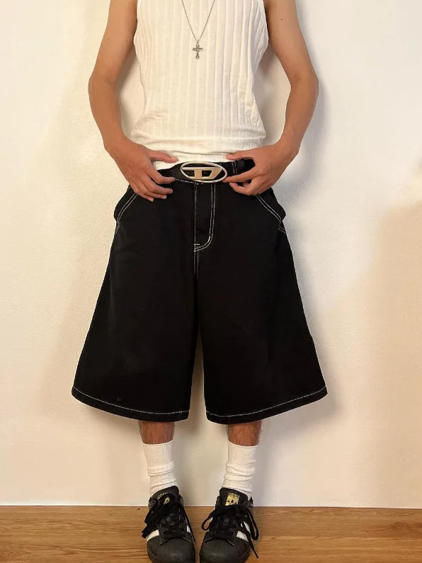 Bla Wideleg Hip Hop Sle جينز نسائي كاجوال من القطن الدنيم عالي الخصر وسحاب يطير مريح مناسب لملابس الفصول الأربعة