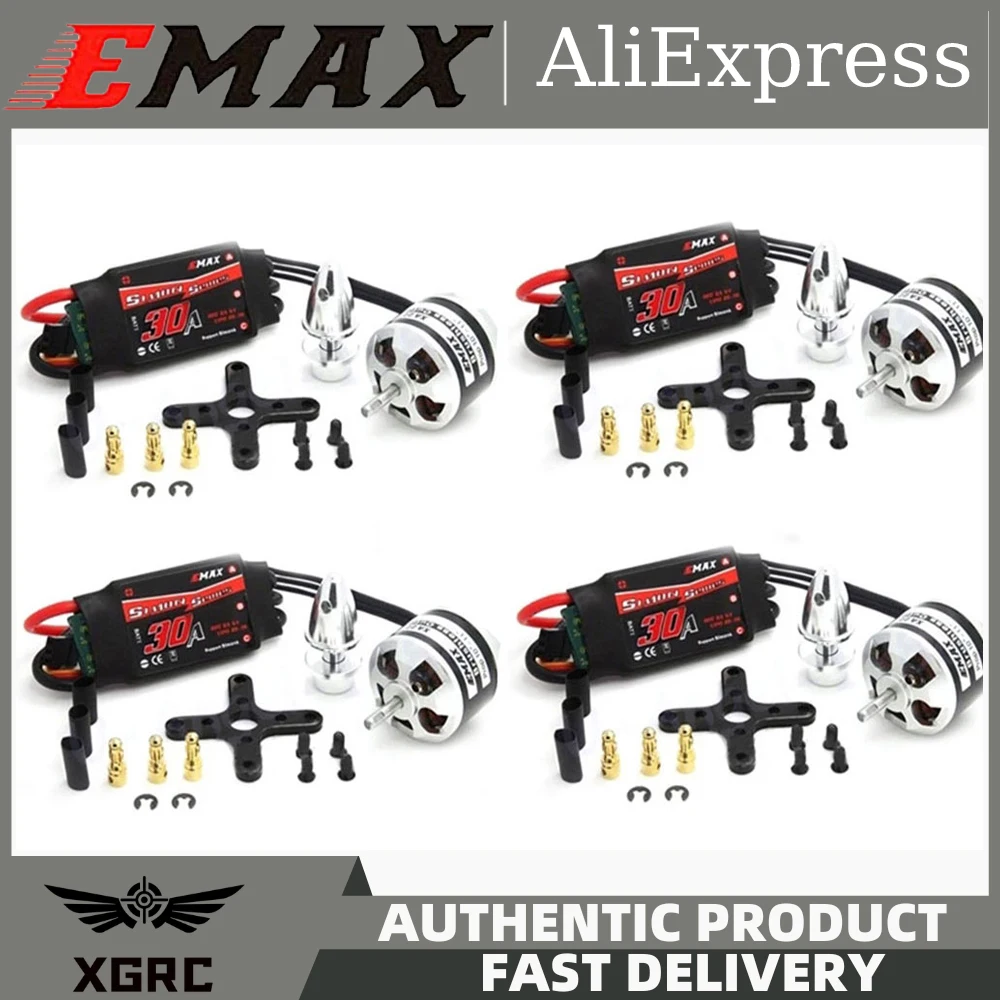 

EMAX XA2212 820KV 980KV 1400KV Motor With Simonk 30A ESC with 1045 props Set For RC Model for F450 F550 RC Quadcopter