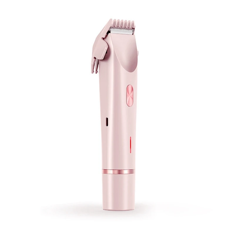 Y26A New Bikini Trimmer For Women Electric Shaver 2-In-1 Body And Facial Hair Removal Double Head For Pubic Face Underarm Legs