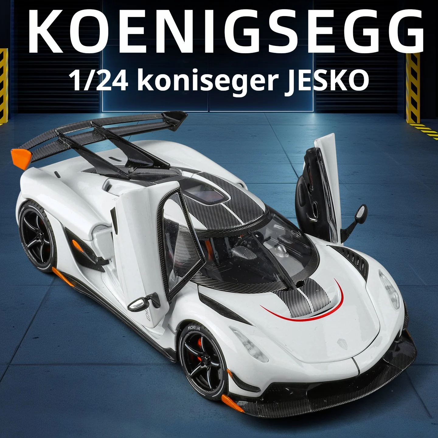 

1:24 Koenigsegg Jesko Alloy Simulation Super Car Model Exquisite Collection Decoration Pull Back Toy Car & Gift for Boys