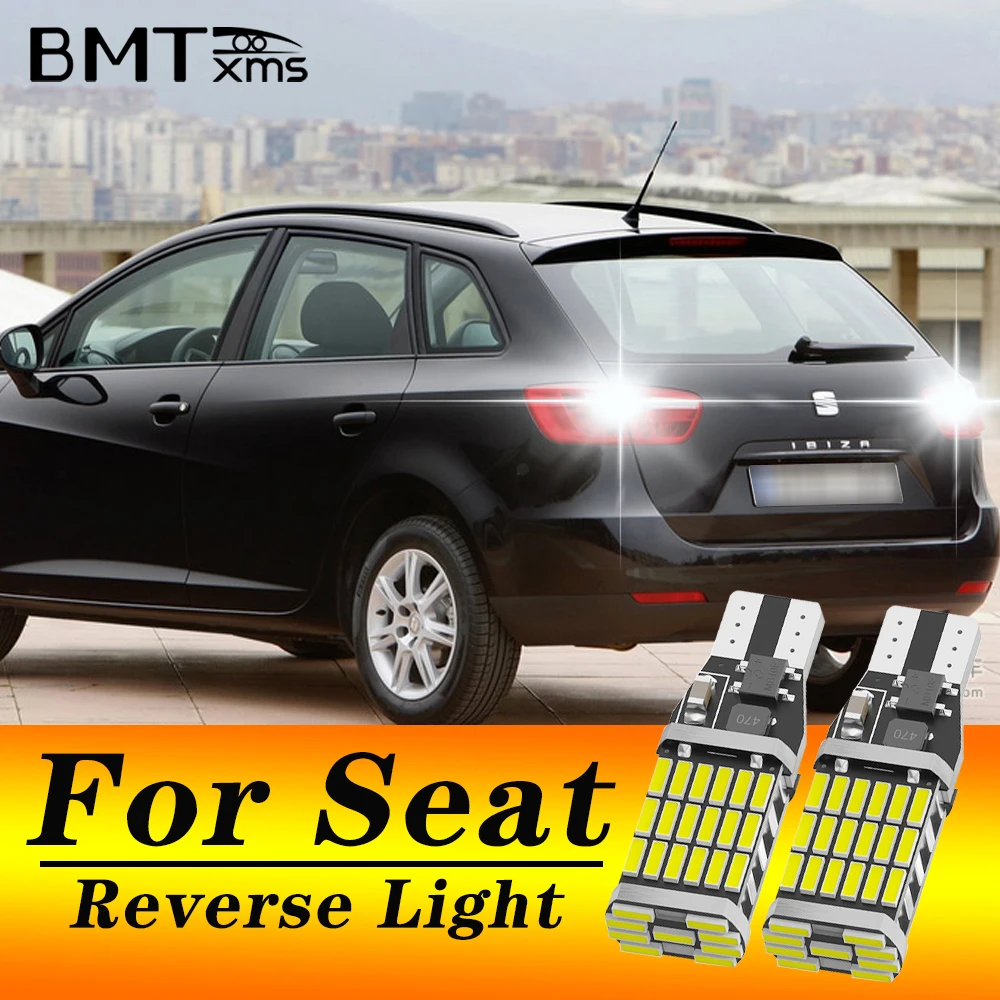 

BMTxms 2pcs T15 921 912 W16W LED Canbus Reverse Light Bulbs For Seat Ibiza 6l 6j MK4 MK5 Ateca Alhambra MK2 2017 2018 2019 2020
