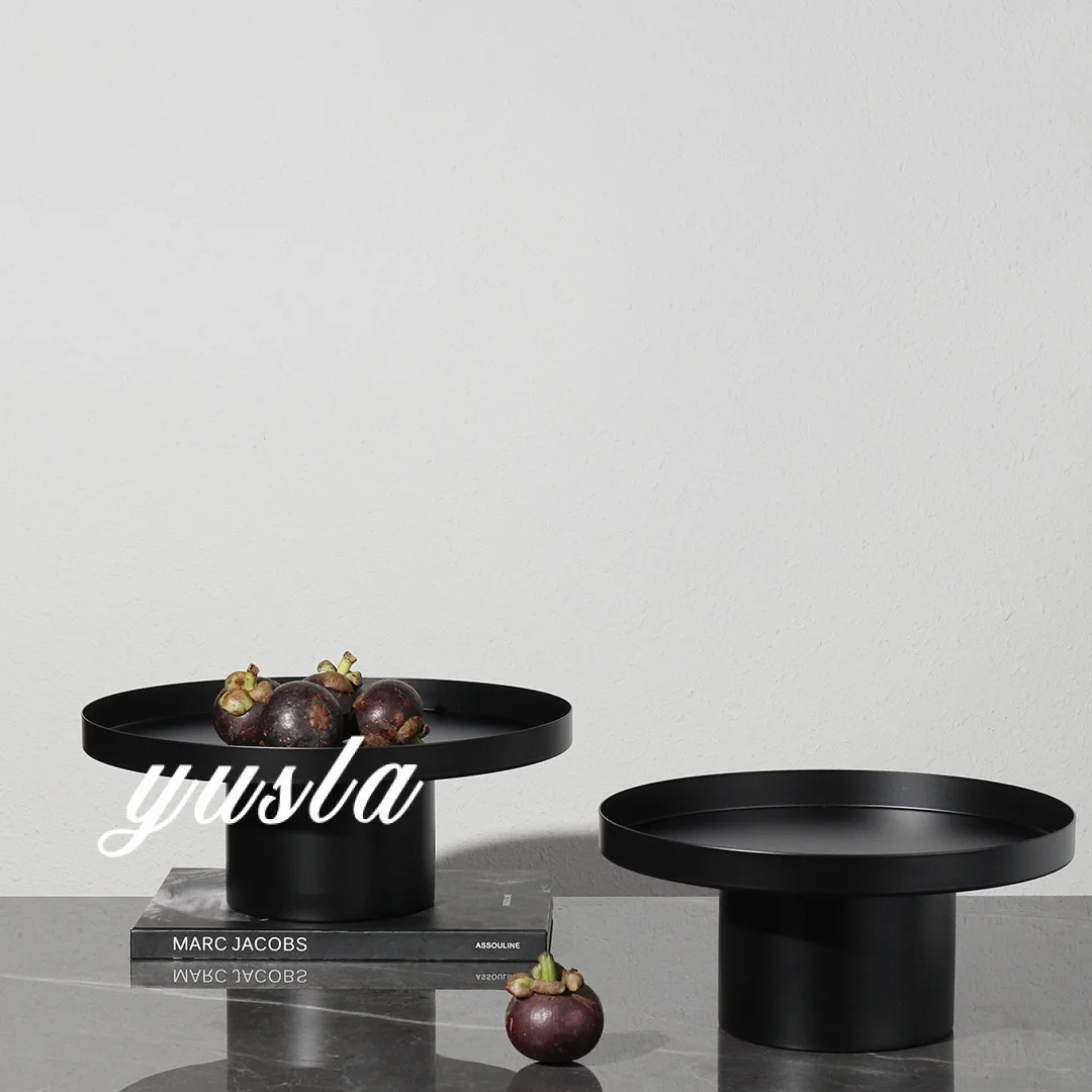 

Простой ретро гостиная журнальный столик тарелка с фруктами ресторан поднос для закусок офис продаж лобби отеля орнамент мягкое украшение