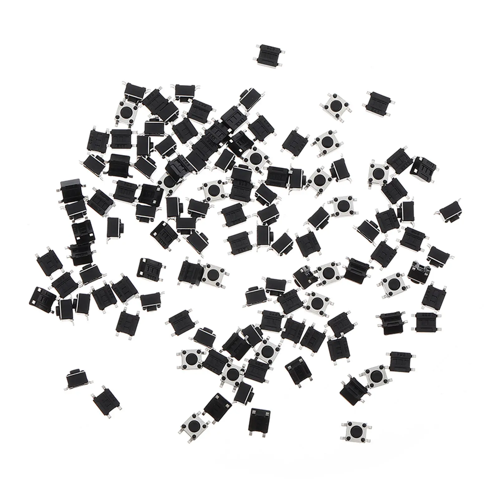 100Pcs Tactile Push Button Switch Assortment Micro Momentary Solid Structure Multiple Applications Household Appliances view 3