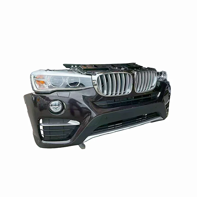 2016-2019 X4 F26 Front Bumper American Version  Bolt-On Universal Fitment High Quality Plastic 1 Year Warranty Black/White