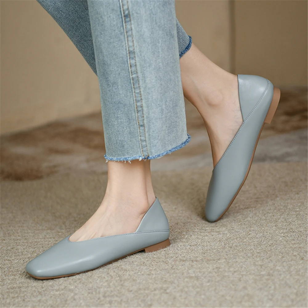 FEDONAS New Arrival Women Flats Heels Shoes Genuine Leather Soft Comfort Casual Shoes Woman Basic Spring Summer Flats Shoes