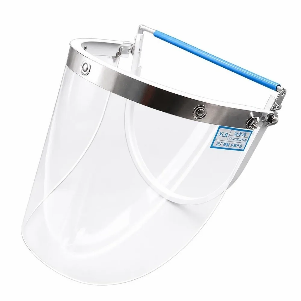 High Temperature Resistant Protective Face Shield Impact Resistant Transparent Welding Mask Fireproof Heat Insulation