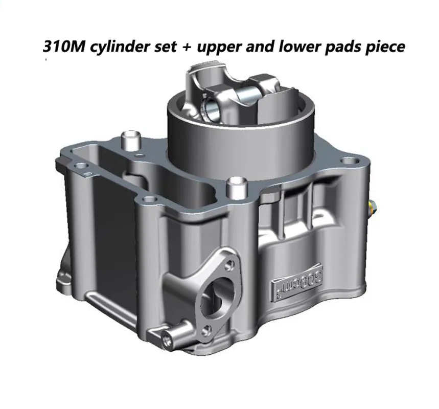 310M Cylinder Piston Sub-Assembly + Upper & Lower Gasket Kit for Shengshi ZT310T-M Scooter Engine Replacement Parts