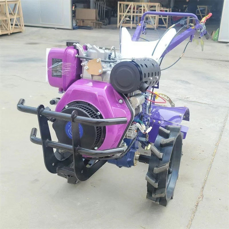 محراث دوار للتوصيل المباشر بأربعة عجلات، محراث صغير متعدد الوظائف