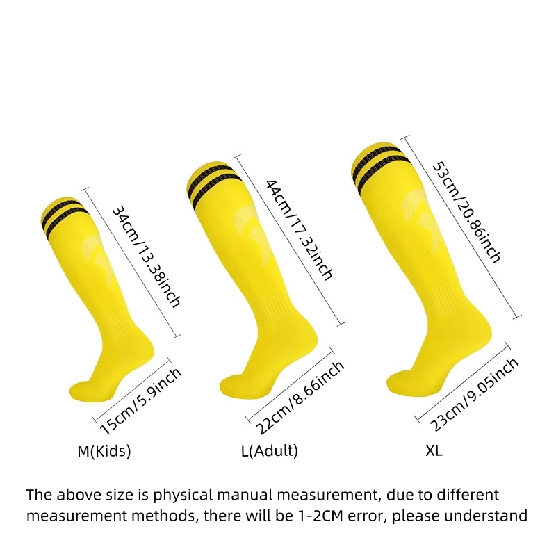 Thin Football Socks for Adults High Above The Knee Sports Socks for Men Long Ball Socks Breathable and Absorbent Training Socks