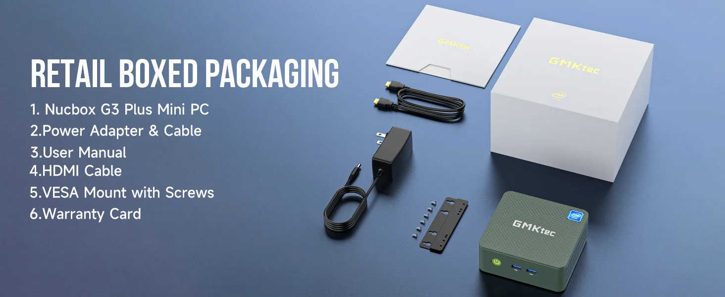 GMKtec G3 Plus Twin Lake N150 MINI PC Windows 11 Pro DDR4 16GB