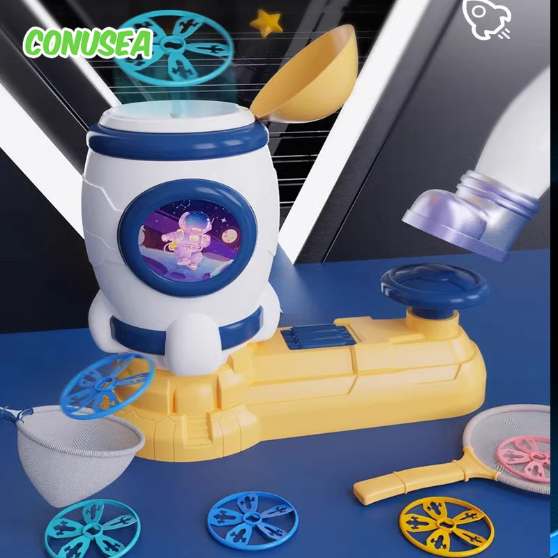 フライングディスクランチャーおもちゃ屋外急上昇子供空飛ぶ円盤フットランチャージャンプゲーム子供クリスマスギフト