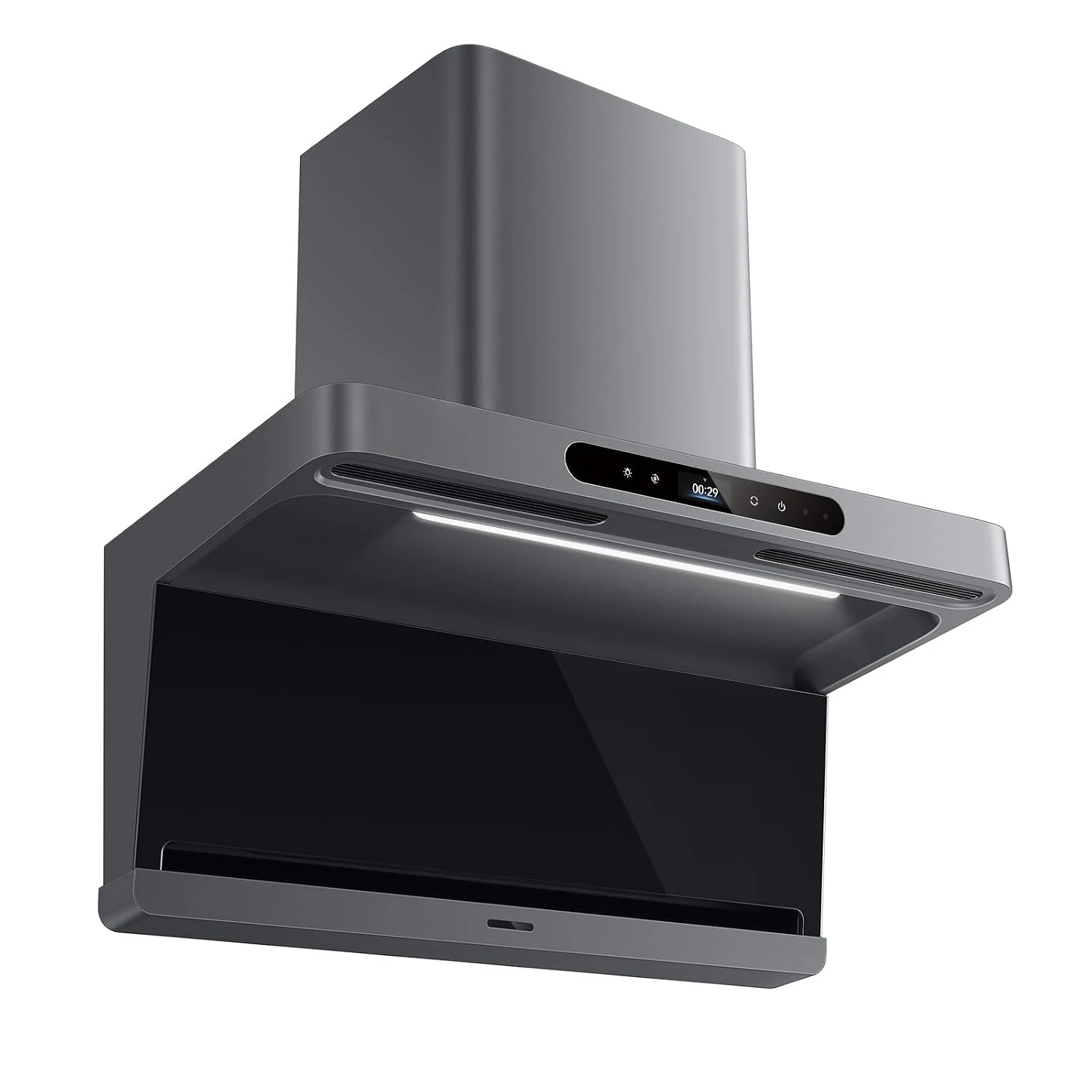 F1 16m/s Wall Mount Range Hood 30 Inch Non Make-Up Air Needed, Customized
