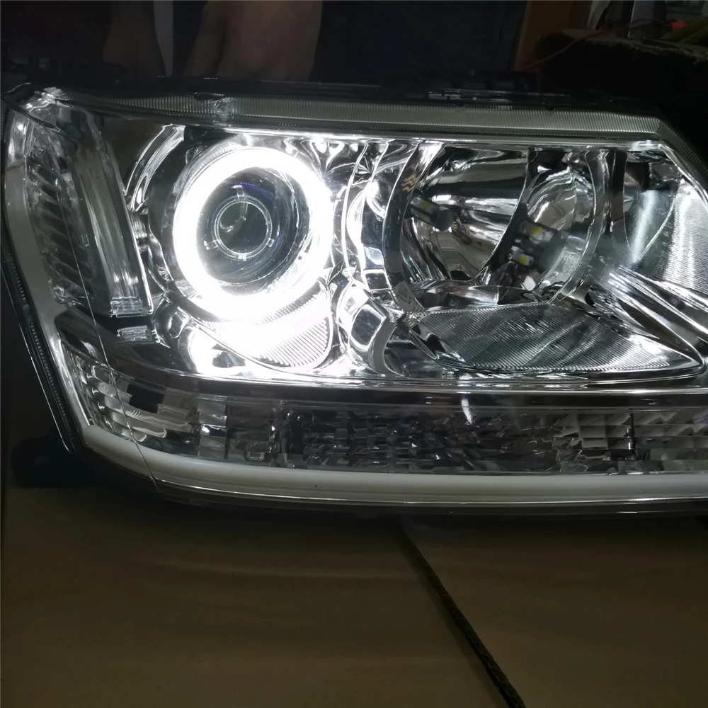 DLAND 07-13 GRAND VITARA ANGEL EYE COMPLEET KOPLAMP, MET LED TEAR EYE en BI-XENON PROJECTOR, voor SUZUKI