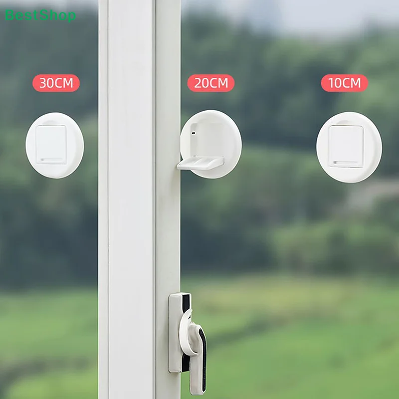 ★2PCS Sliding Glass Door Lock Self-Adhesive Sliding Window Safety Locks No Drilling Safety Locks For Home Multifunctional Locks