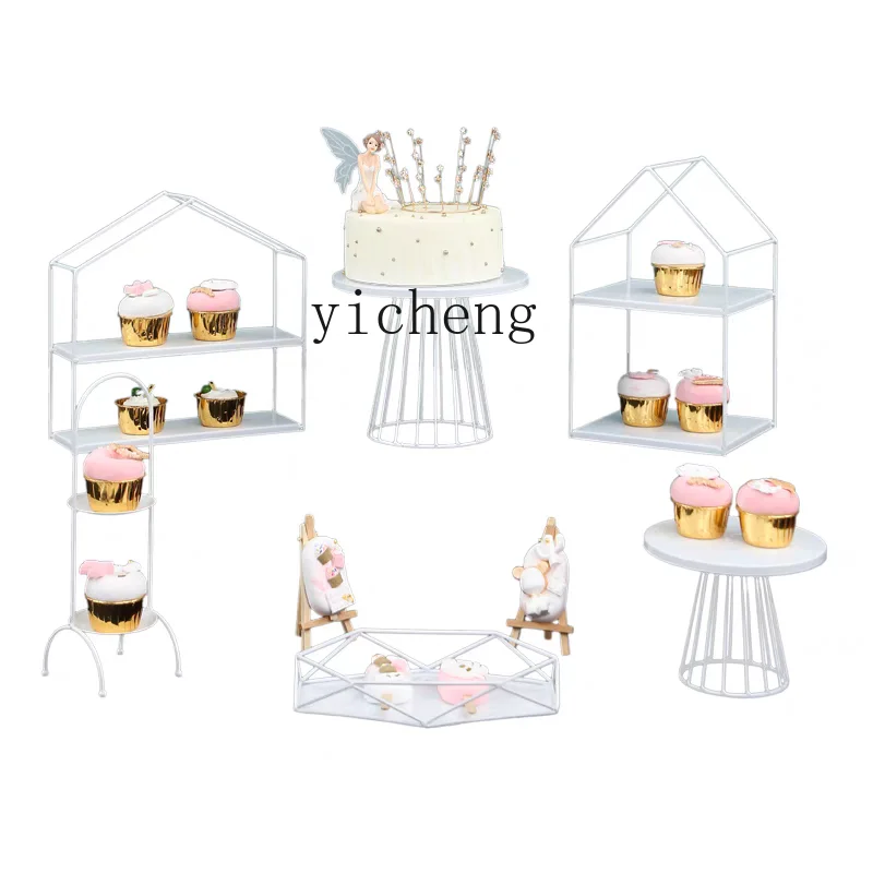 

ZYA Dessert Table Display Stand Cake Plate Dessert Stand Cold Meal Tea Break Decoration Pastry Tray