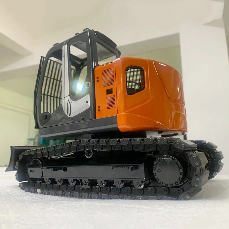 ZX135US RC Excavator 1/14 RC Hydraulic Small Short Tail Excavator RTR Version Crawler Metal Excavator Model Boy RC Car Toy