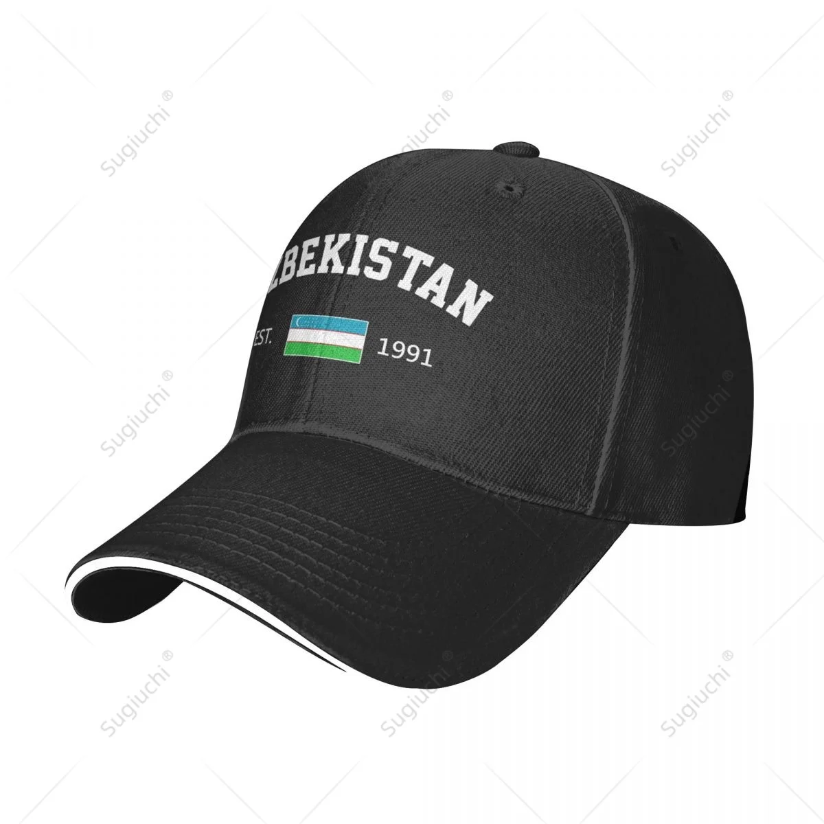 Baseball Cap Uzbekistan EST.1991 Independence Day Men Women Unisex Hip Hop Sandwich Caps Snapback Golf Hat Fishing