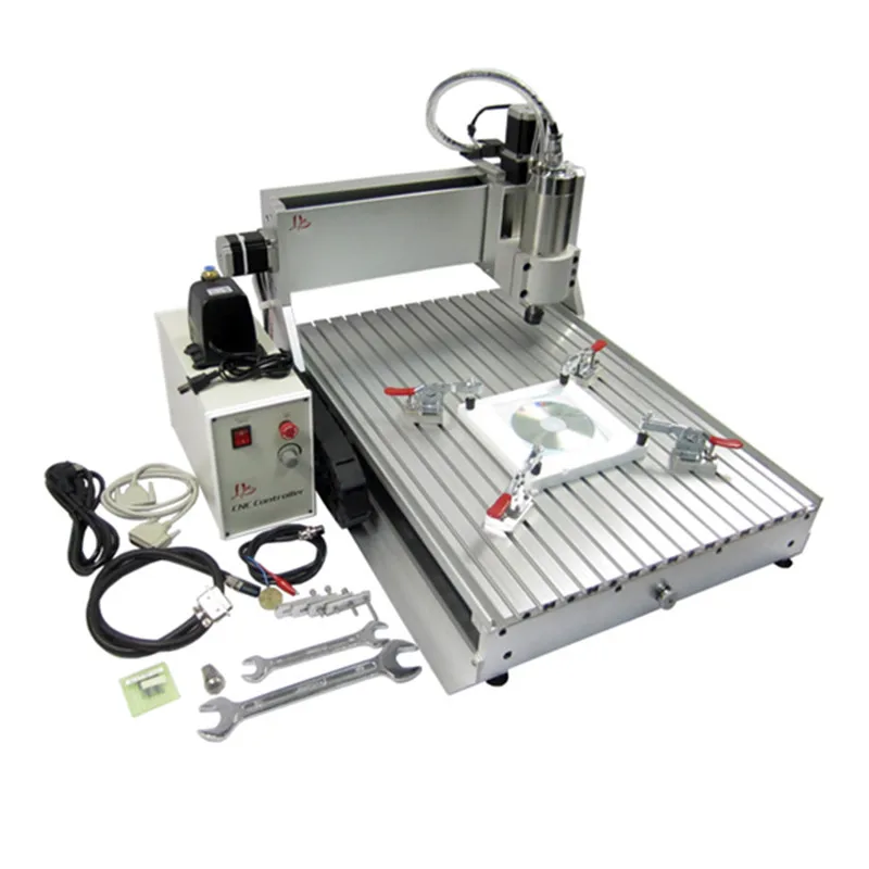 

3D CNC Wood Carving Machine 4 Axis CNC 6040 Router 1.5KW Engraving Cutting Milling Machine for Aluminum Stone Metal Wood