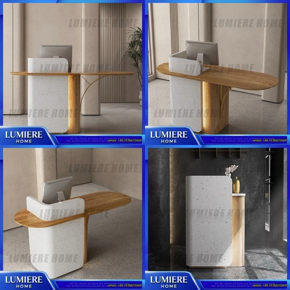 

Современная стойка регистрации для магазина одежды, касса, барная стойка, коммерческая стойка регистрации небольшого офиса, художественный гостевой дом, вестибюль