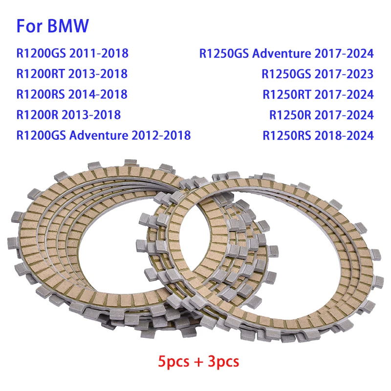 Motorcycle Clutch Friction Plates For BMW R1200GS R1200RT R1200R R1200RS R1250GS R1250RT R1250R R1250RS R 1200 1250 GS RT R RS
