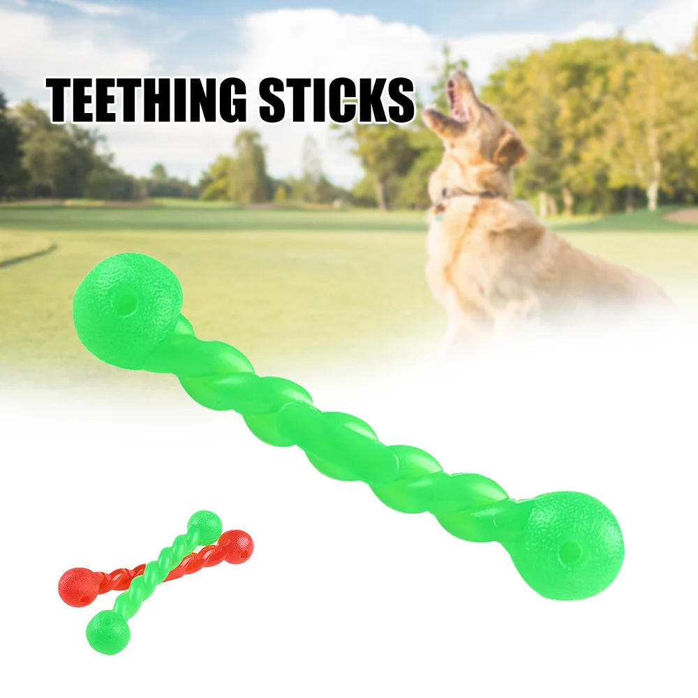 

Dog Chew Toy Durable Pet Rubber Interactive Training Spiral Soft Rubber for Tooth Cleaning Anxious Chewers Bite-Resistant Toy