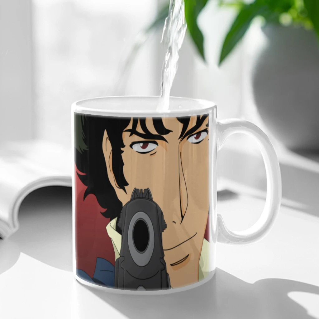 

Hot Anime Cowboy Bebop Coffee Mug 11oz Fun Ceramic Coffee Tea Cocoa Cup Handle Tea Drink Cup