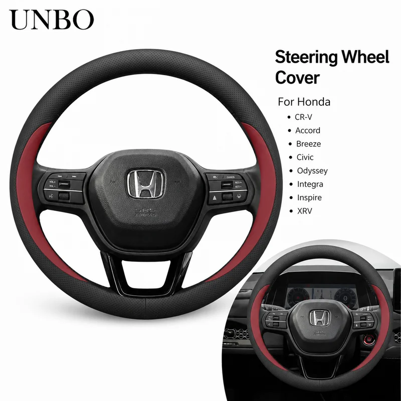 Steering Wheel Cover For Honda CR-V Accord Breeze Civic Odyssey Integra Inspire XRV Car Handle Cover