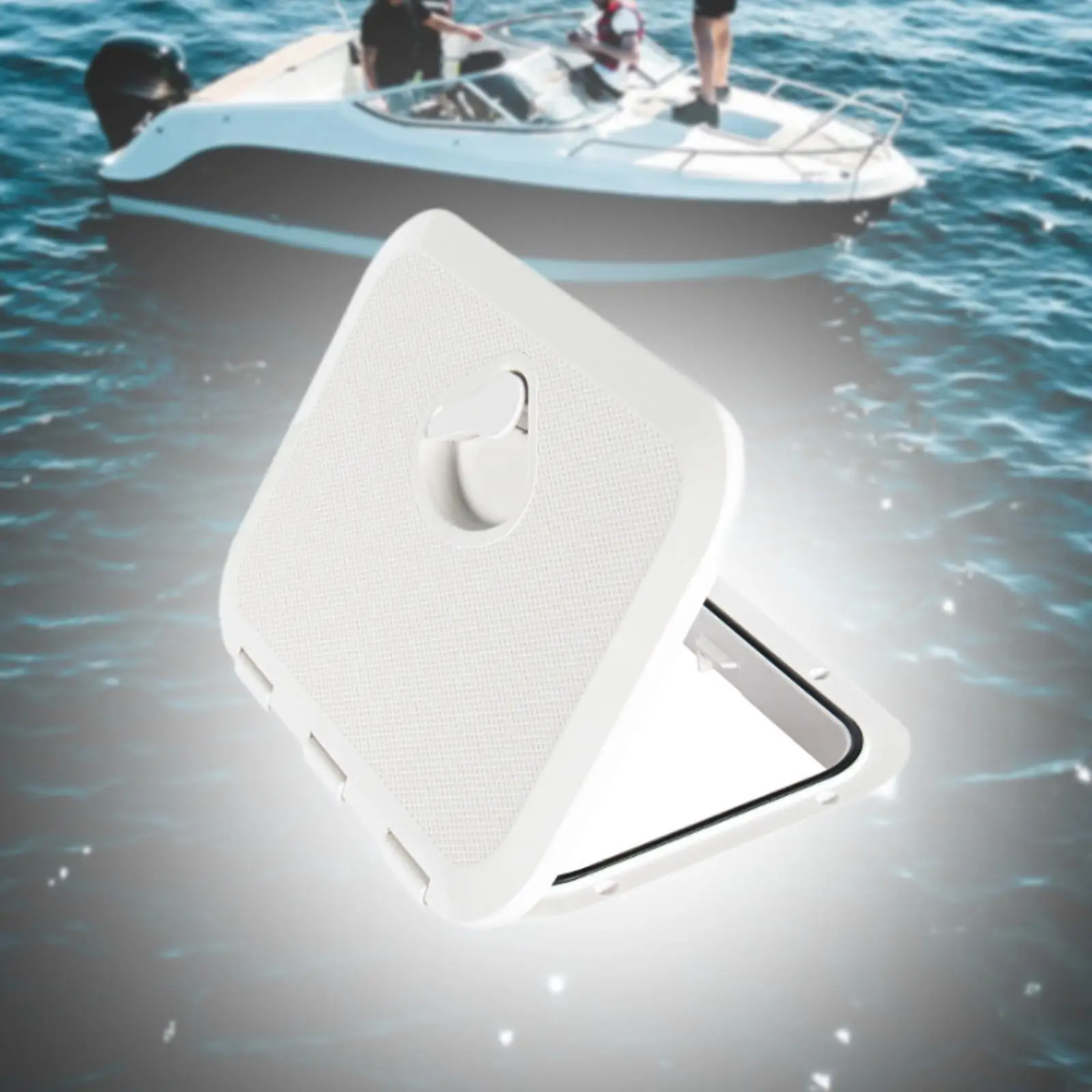 

Marine Deck Access Hatchway Rectangle Boat Hatchway and Lid Replacement Accessories for Ship Professional Outdoor Indoor