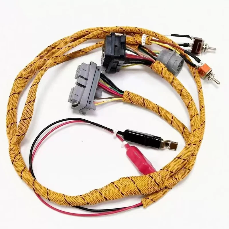 Comprehensive Test Wiring Harness E320C E320D Excavator Diagnostic Cable C6.4 Engine parts