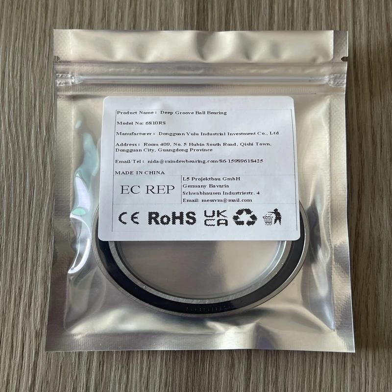 

1/2PCS Deep Groove Ball Bearing 6810RS ABEC-7 50x65x7mm Thin Section High Quality 6810 2RS Small Motors and Industrial Equipment