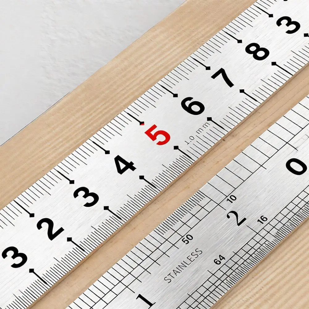 Steel Ruler Locating Slider Aluminum Scriber Woodworking Fixed Block Metal Layout Measuring Tool Marking Gauge Set