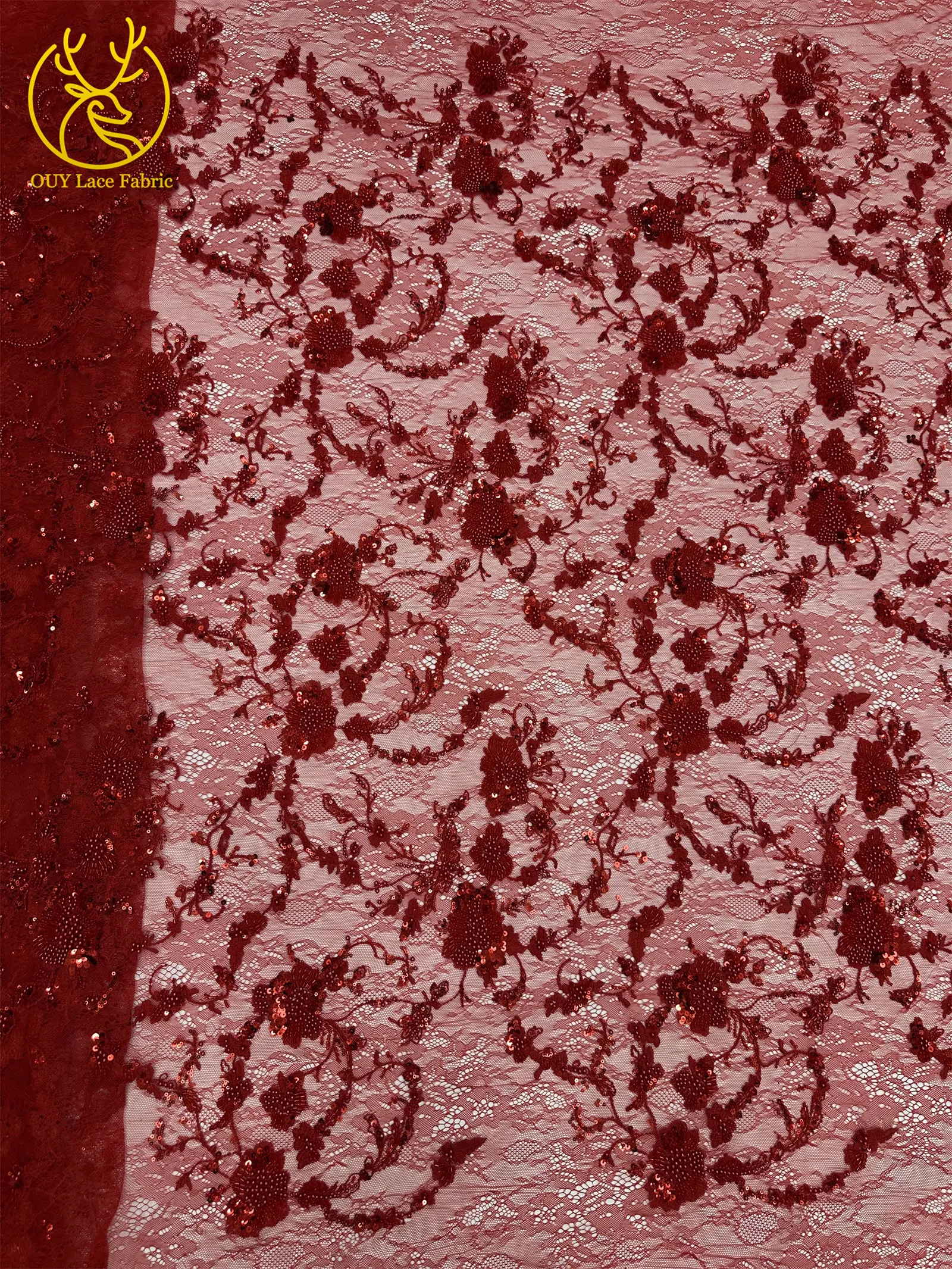 Afrikanischer Spitzenstoff, französische Kordelstickerei, Perlen, Pailletten, Tüllnetz für Damen, Hochzeit, Party, Kleid, Nähen, hohe Qualität, 5 Yards – Detail 24
