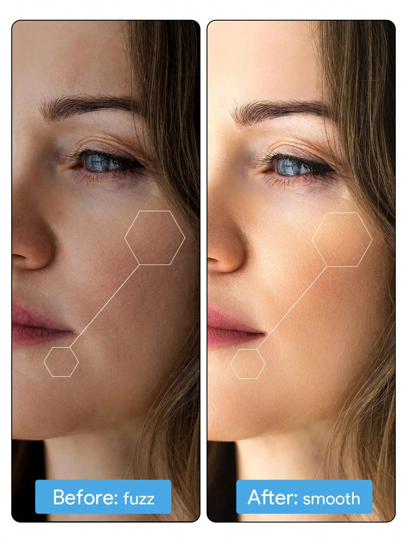 Teckwe Facial Hair Removal,Epilator Face Hair Removal Lipstick Shaver,Face  For Women Facial Hair Lipstick-Sized,Facial Hair Rem