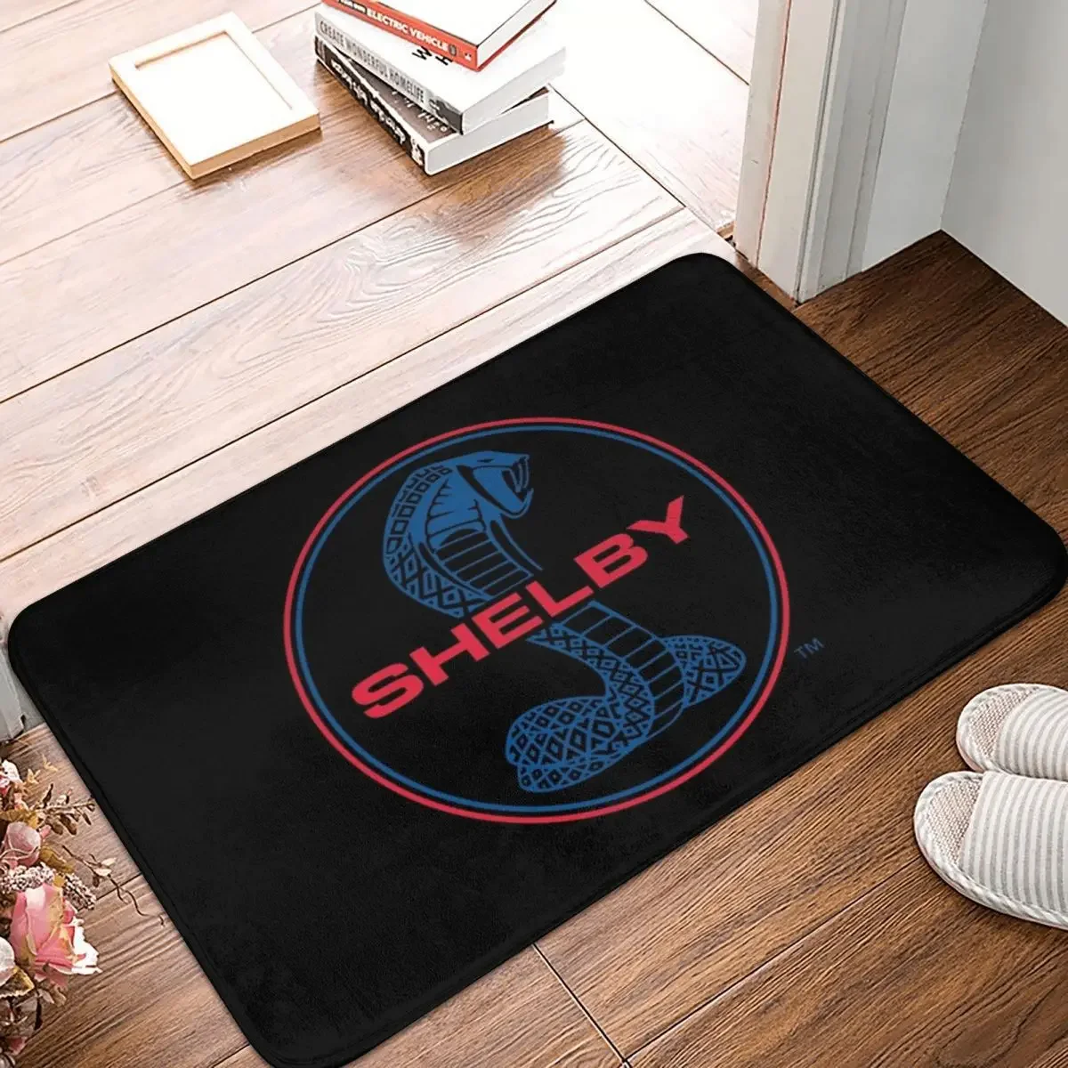 

Shelby Mustang Doormat Rug Carpet Mat Footpad Polyester Non-slip Durable Entrance Kitchen Bedroom Balcony Toilet