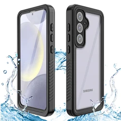 IP68 Waterproof Case for Samsung Galaxy S25 S24 FE S23 Ultra S22 Plus Cover Full Body Protection DustProof Diving Cover Fundas